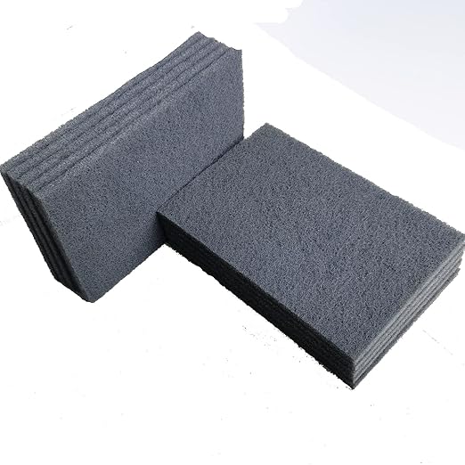 10 Pack 6 x 9 Inch 800 Grit General Purpose Scuff Pads for Scuffing, Scouring, Sanding, Paint Primer Prep Adhesion Scratch - Surface Preparation Automotive Car Auto Body Woodworking (Grey)