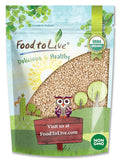 Food to Live Gluten Free Organic Whole Grain Sorghum, 1 Pound – Non-GMO White Groats. Raw Milo Seeds. Vegan, Bulk Broom-corn. Durra is Great for Making Flour and Popped Jowar Dhani. Made in USA