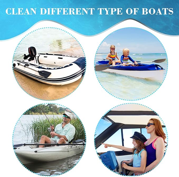 Outus 8 Pack Boat Erasers for Cleaning Magic Scuff Sponge Boating Erasers Accessories Gifts Hull Cleaner Vinyl Seat Cleaner All Purpose Scrubber Kitchen Bathroom Shower Oven Cleaning Supplies
