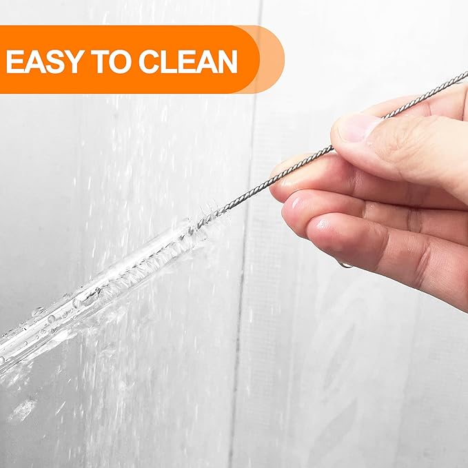 Straw Cleaner Brush Perfectly Fits For YETI, Straw Cleaner Brush For Tumbler Straws,Bendable And Flexible Straw Cleaner Compatible With Yeti,5PCS Straw Cleaner Brush Extra Long