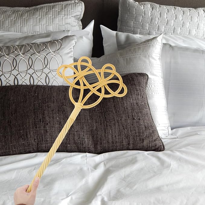 Carpet and Rug, Rattan Rug Pillow Dust Long Handle Paddle Comforter Manual Dust Whisperer Sweep Tools for Quilts Bedding