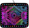 Purple Absorbent Dish Drying Mat Sun and Moon Microfiber Drying Pad for Kitchen Counter Decor Small