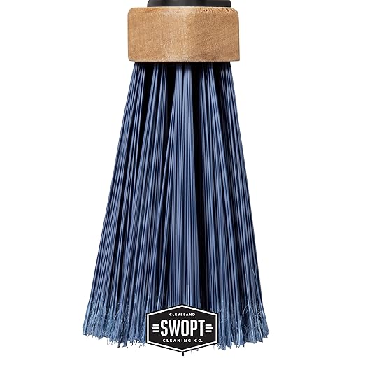 SWOPT Premium Multi-Surface Angle Broom Cleaning Head — Indoor and Outdoor Angled Broom Set — Interchangeable with All SWOPT Cleaning Products for More Efficient Cleaning and Storage