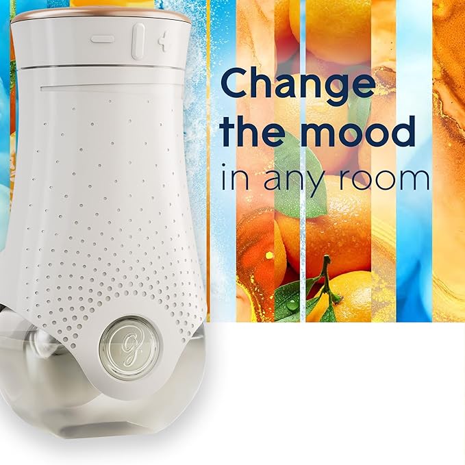 Glade PlugIns Refills Air Freshener Starter Kit, Scented Oil for Home and Bathroom, Coastal Sunshine Citrus, 0.67 Fl Oz, 1 Warmer + 1 Refill (Pack of 2)
