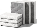 JOYMOOP Textured Clean Sponges, Dual-Sided Non-Scratch Soft Scrub Dish Sponge, Safe for Non-Stick Cookware, Kitchen and Household Cleaning, 12 Pack [Grey & White]