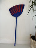 1 Pack Soft Sweeping Brooms /38” House Brooms for Sweeping Indoor& Outdoor Broom Cleaning/Asian Thailand Plastic Broom/Choi Nhua Thai LAN/Choi Nhua Quet Nha (1 pcs) (Blue Red)