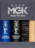 Shoe MGK Clean & Protect Shoe Care Kit Shoe Cleaner & Conditioner, Water & Stain Repellent, and Brush