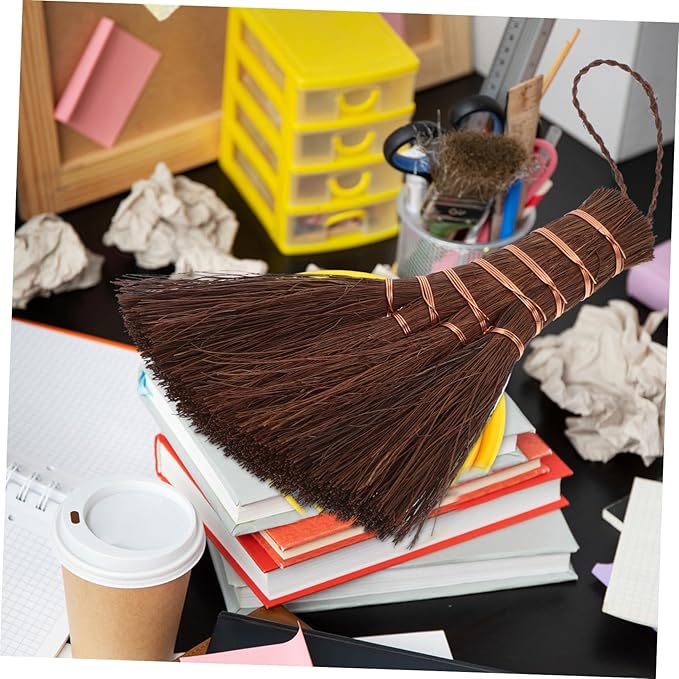 Cabilock Mini Hand Broom for Desk and Carpet Sweeper Short Broom Electric Cleaning Brush for Floor and Shower