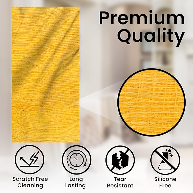 Tack Cloths - 6 Pcs, Remove Dust, Sanding Particles, Clean & Polish, Ideal for Woodworking & Painting, 18x36 (6)