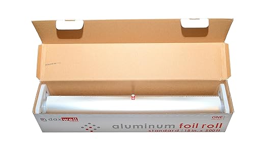 Daxwell Standard Aluminum Foil Roll, 18" x 500 Ft, J10003023
