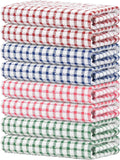Nialnant 8 Pack Kitchen Towels, Dish Towels for Kitchen, 100% Cotton Dish Cloths for Washing Dishes, Quick Drying Reusable Cleaning Rag - 25 x 16 in