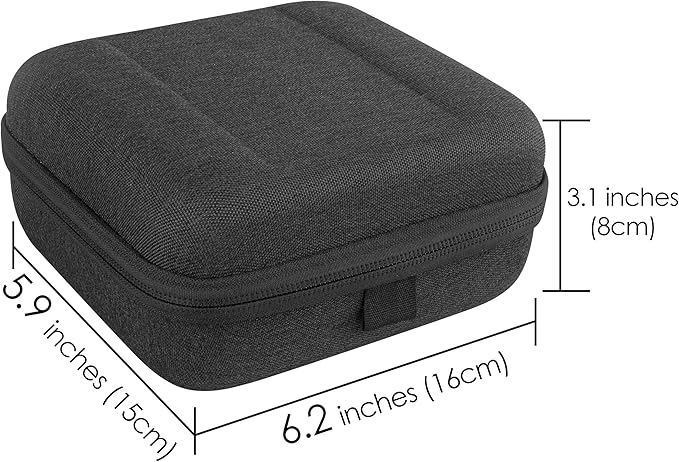 Linkidea Small Hard Case Battery Organizer Storage Box, Batteries Carrying Holder Container - Holds 34 Various Sizes AA AAA 9V C D Batteries (Dark Grey)