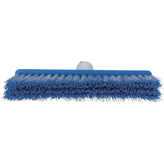 Vikan 31043 Broom,Lobby,Soft/Stiff,10.25",PP/PET,Blue