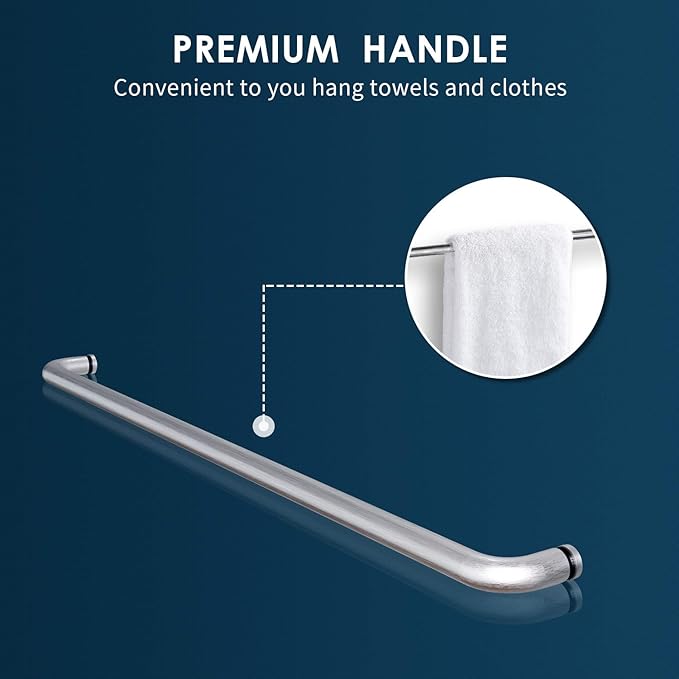 SUNNY SHOWER Glass Sliding Shower Door for Bathtub 60 W x 57.4 H inches Double Sliding Shower Bath-Tub Door 1/4 inches Clear Glass Shower Enclosure Doors for Bathroom with Brushed Nickel Finish