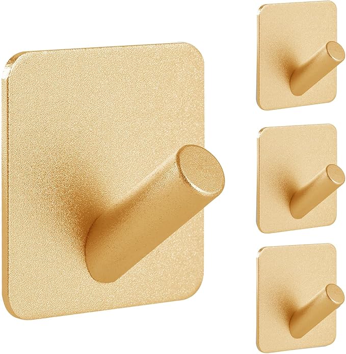 Paoli Heavy Duty Self Adhesive Hooks - Sturdy self Adhesive Hooks for Home, School and Office Easy to fit and Remove(4PC)