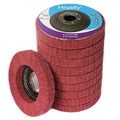 10Pcs 4 1/2" x 7/8" Non-Woven Flap Disc Polishing Grinding Wheel,Scouring pad Buffing Wheels for Angle Grinder,Flap Discs for Power-Operated Grinders