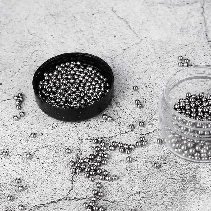 Simtive 1500 PCS Decanter Cleaning Beads, Cleaner for Wine Decanter, Carafe and Vase, 304 Stainless Steel Cleaning balls