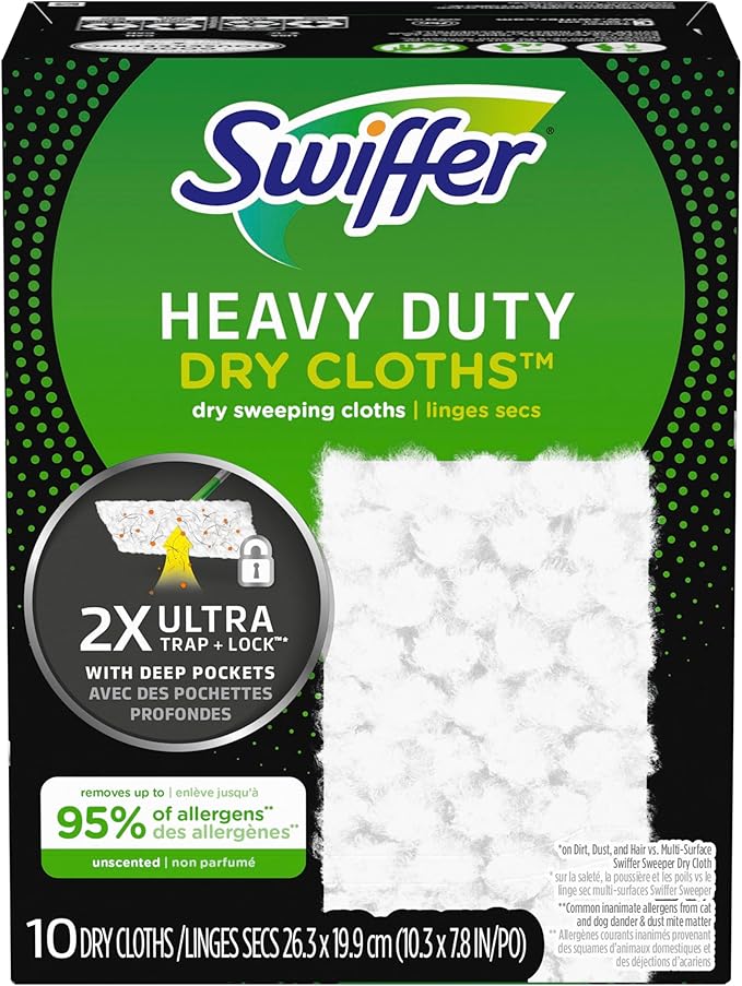 Dry Sweeping Cloths, Heavy-Duty, 10-Ct.
