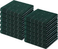 Homaxy 100% Cotton Terry Kitchen Dish Cloths, Ultra Soft and Absorbent Dish Towels for Kitchen, Suitable for Drying and Washing Dishes, 12 Pack, 12 x 12 Inches, Blackish Green
