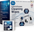 MED PRIDE Lens and Screen Cleaning Wipes for Eyeglasses, Touch Screens, Cameras, Anti-Fog, Scratch-, Anti-Static (100 100 Count (Pack of 1))