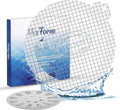 Disposable Hair Catcher Shower Drain Mesh Stickers, 35 Pack