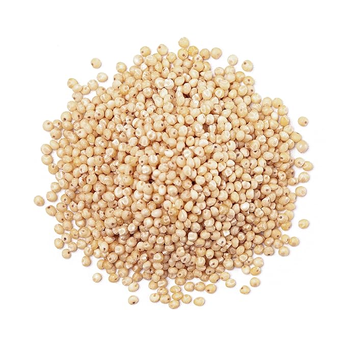 Food to Live Gluten Free Organic Whole Grain Sorghum, 3 Pounds – Non-GMO White Groats. Raw Milo Seeds. Vegan, Bulk Broom-corn. Durra is Great for Making Flour and Popped Jowar Dhani. Made in USA