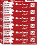 6 Count Heavy Duty Aluminum Foil Roll for Food 18 Inches 500 FT Heavy Duty Food Safe Foil Wrap Pony Package