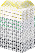 Kitinjoy Cotton 12 Pack Terry Kitchen Dish Cloths, 12 x 12 Inches Super Soft and Absorbent Dish Rags, Quick Drying Dish Towels for Washing Dishes, Multi-Colored