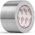 3in x 82ft Adhesive Aluminum Foil Heat Shield Tape, Fiberglass Thermal Insulation Reflective Material for Pipe, Duct, Exhaust, HVAC and High Temp Protection, 5.91MIL