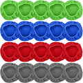 Tallew 20 Pack Windshield Cleaner Microfiber Pads Fit Car Window Cleaning Tool Replaceable Glass Wipes Inside Car Windshield Supplies, Fits 4-6 Inch Tools, 4 Colors