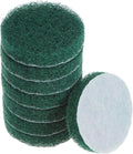 HARFINGTON 8pcs Drill Power Brush 3 inch Tile Scrubber Scouring Pads 180-240 Grit for Bathroom Kitchen Household Cleaning