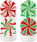 Whaline 8Pcs Christmas Candy Kitchen Sponges Red Green Xmas Candy Water Absorbing Dish Washing Sponge Non Scratch Cleaning Scrub Sponges for Dish Pots Pans Dishwashing Holiday Home Kitchen Bathroom
