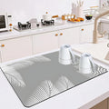 Dish Drying Mat for Multiple Usage. Super Absorbent, Easy clean, Quick dry, Cocina Accesorios for Kitchen Counter or Faucet Sink, Coffee bar, Refrigerator or Air fryer liners, 16*24“ Leaf