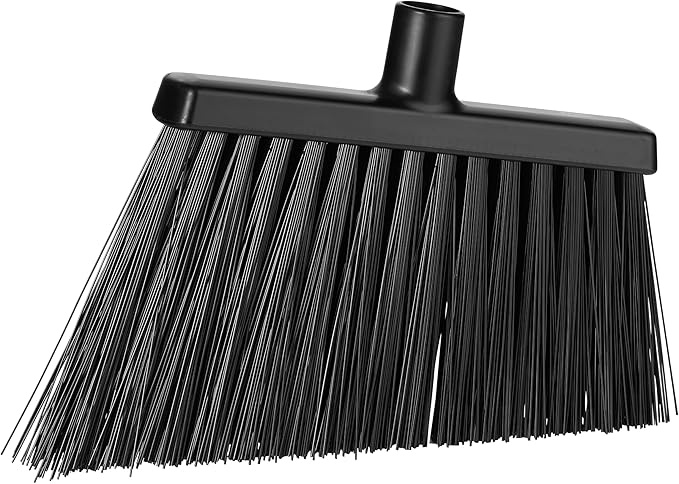 Vikan 29149 Broom,Angle Cut,Stiff,11",PP/PET,Black