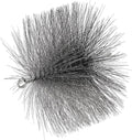 PATIKIL 7" Wire Chimney Cleaning Brush, Steel Round Chimney Sweep Brush with 1/4 NPT Fitting for Cleaning Fireplace Burning Stove Tent Dryer Pipes, Silver