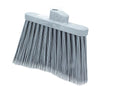 SPARTA Plastic Broom Head, Angled, Flagged for Small Debris Indoor, Outdoor, Home, Restaurant, Lobby, Office, 12 Inches, Gray