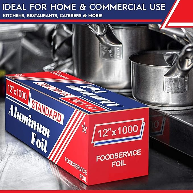 12" x 1000' Food Service Standard Aluminum Foil Roll