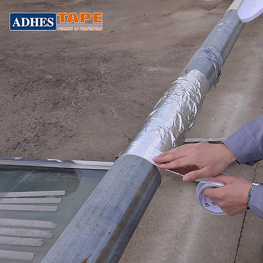 ADHES TAPE Aluminum Foil Tape, Heat Resistant, Waterproof, 0.78 inch x164 Feet, for HVAC, Repair, Sealing, Insulation
