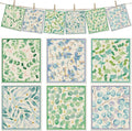 6 Packs Swedish Paper Cloths for Kitchen, Reusable Paper Towels Washable Dish Rags, Highly Absorbent Kitchen Towels Quick Drying Swedish Sponge Cleaning Dish Cloths(Eucalyptus Leaves)
