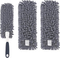 Reusable Microfiber Duster Refills Compatible with for MR.SIGA & OXO Duster- Washable Dusters Refill for MR.SIGA Lint Free Microfiber Duster for Cleaning, 2 Pack (Handle is Not Included)