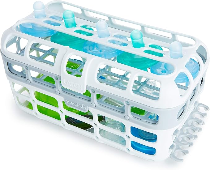 Munchkin Dishwasher Basket, High Capacity | 2 Pack | Grey