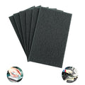 Carbon Black Scuff Pads - 6Pcs Scouring Pad 7447 - Very Fine Grade Hand Pads General Purpose Sanding Hand Pads 200 x 125mm/8" x 5"