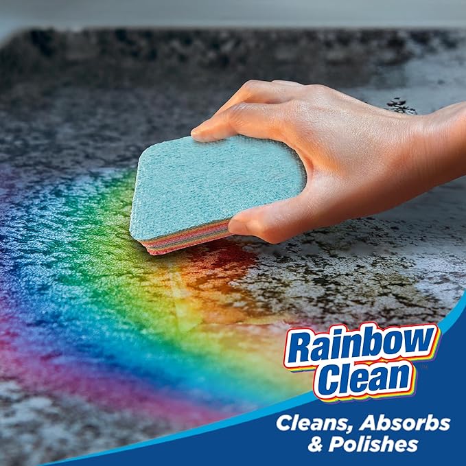 Multilayered Microfiber Cleaning Pads – 2 Pack of Ultra-Absorbent, Reusable for Wet or Dry Use, Ideal for Blinds, Kitchen, Home Surfaces – 12 Tearable Layers for Cleaning - Combo