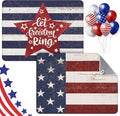 2 Pcs Memorial Day Dish Drying Mat for Kitchen 18 x 24 Inch 4th of July 250th Anniversary USA Patriotic Red White Blue Independence Day Star Microfiber Drainer Mat for Countertop