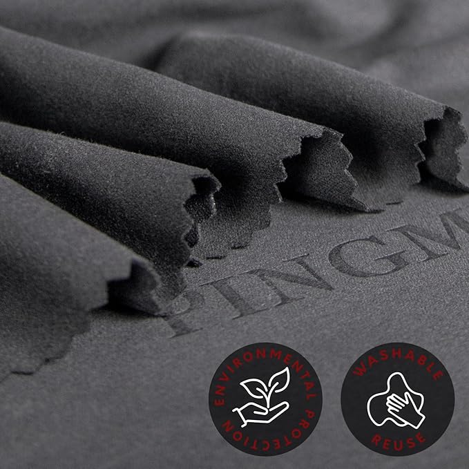 PINGMIC 12"x12" Gun Cleaning Cloth, Microsuede Cloth - Professiona - Polishing - Reusable Gun Cleaning Supplies