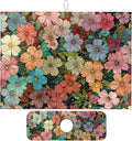 Colorful Wildflowers Dish Drying Mat for Kitchen Counter, 18"x24" Microfiber Absorbent Fast Dry Mat, 2Pcs Dish Mat Faucet Mats Sets, Large Drying Kitchen Mat Kitchen Drying Pad Coffee Bar Decor Gifts