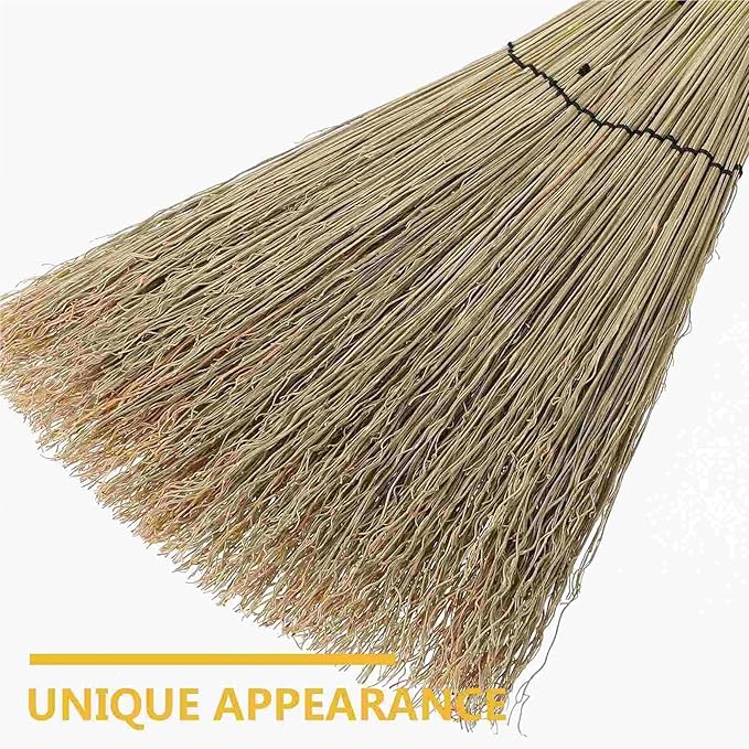 Miniature Artificial Mini Straw Brooms 2pcs Straw Bed Bedroom Broom Sofa Carpet Hand Cleaning Sweep Household Woven Mini Desktop Sorghum Seedlings