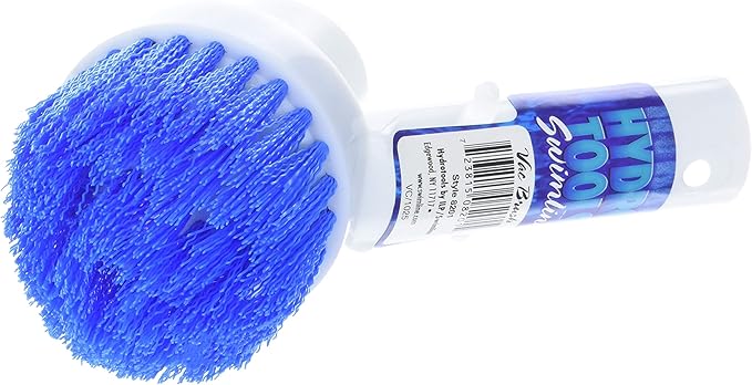 SWIMLINE HYDROTOOLS Pool Floor Wall Step Brush for Inground & Above Ground Pools | Telepole & Vacuum Hose Compatible Corner & Step Vac Brush for Tight Spaces & Debris Removal