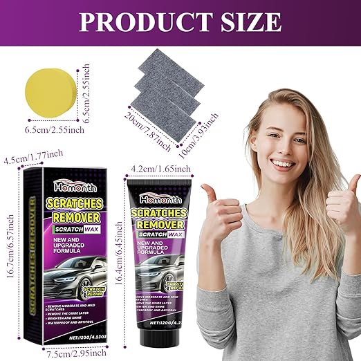 Nano Sparkle Cloth Car Scratch Remover Set,Magic Nano Sparkle Cleaning Cloth Car Scratch Remover,Nano Sparkle Cloth and Car Scratch Repair Paste for Deep Scratch Repair