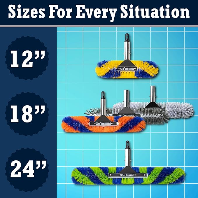 GoRound 360 Pro Pool Brush 24 inches